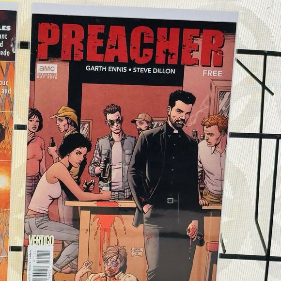 Preacher 1 AMC Reprint, Absolute Vertigo & 3 One Shots Lot Preview Jesse Custer - Picture 4 of 7